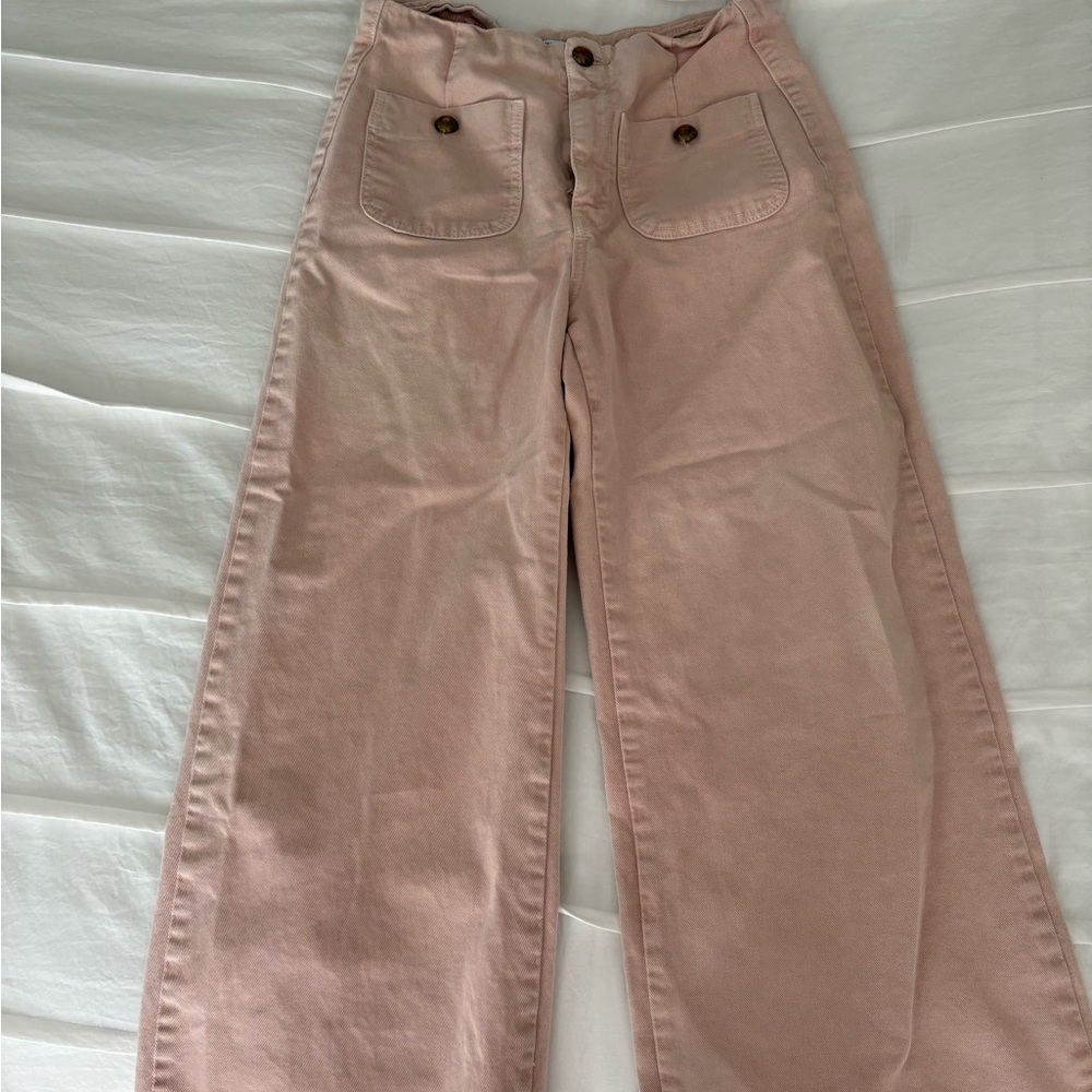 Zara Sailor Wide-Leg Pants size small